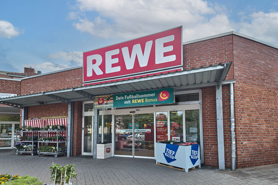 REWE Döhler Rostok Außenaufnahme