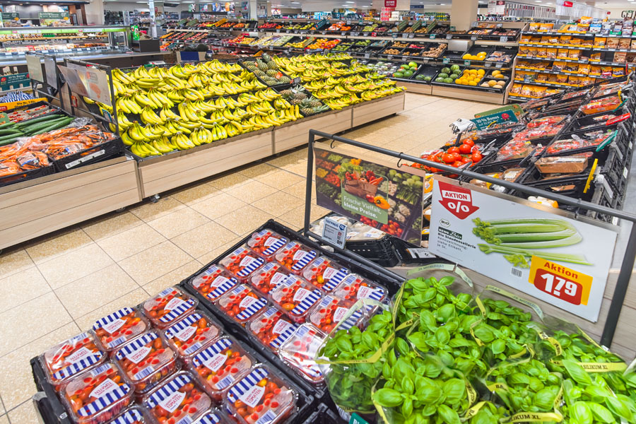 Obst Gemüse Abteilung